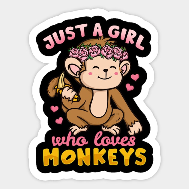 Monkeys Monkey Lover Sticker by CreativeGiftShop